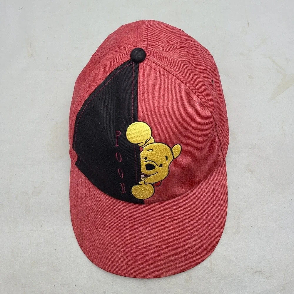 Disney Pooh Bear Elastic Back Strap Adult Stretch Hat Cap‎